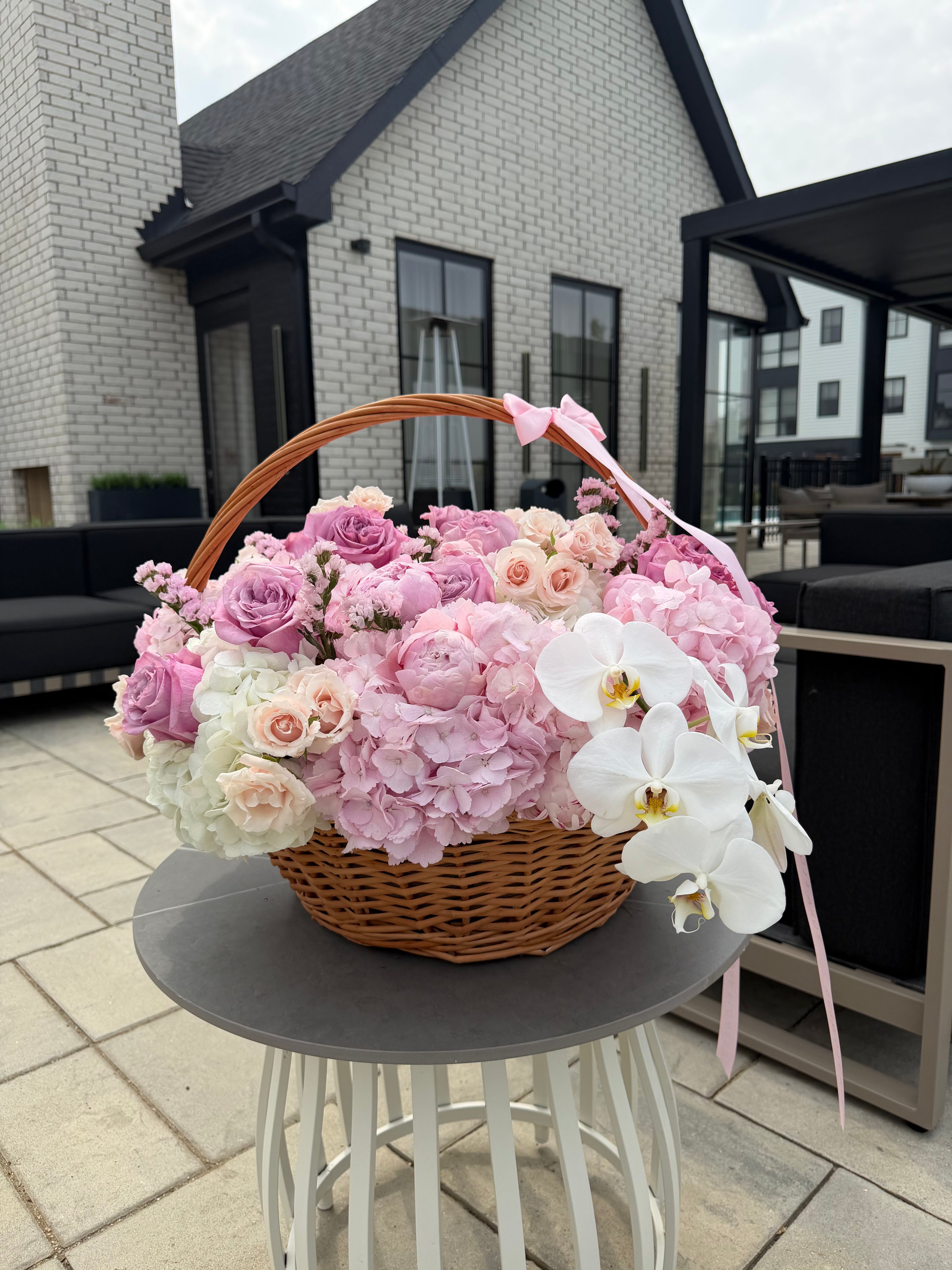 Blush Garden Basket