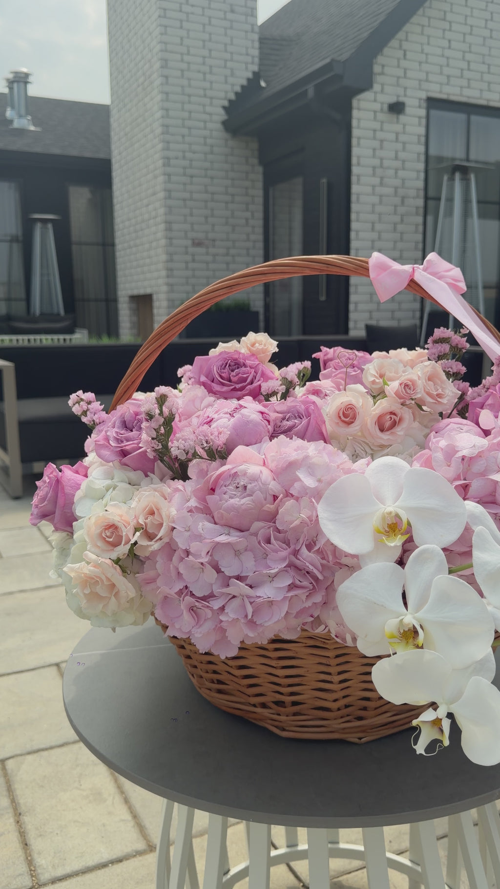 Blush Garden Basket