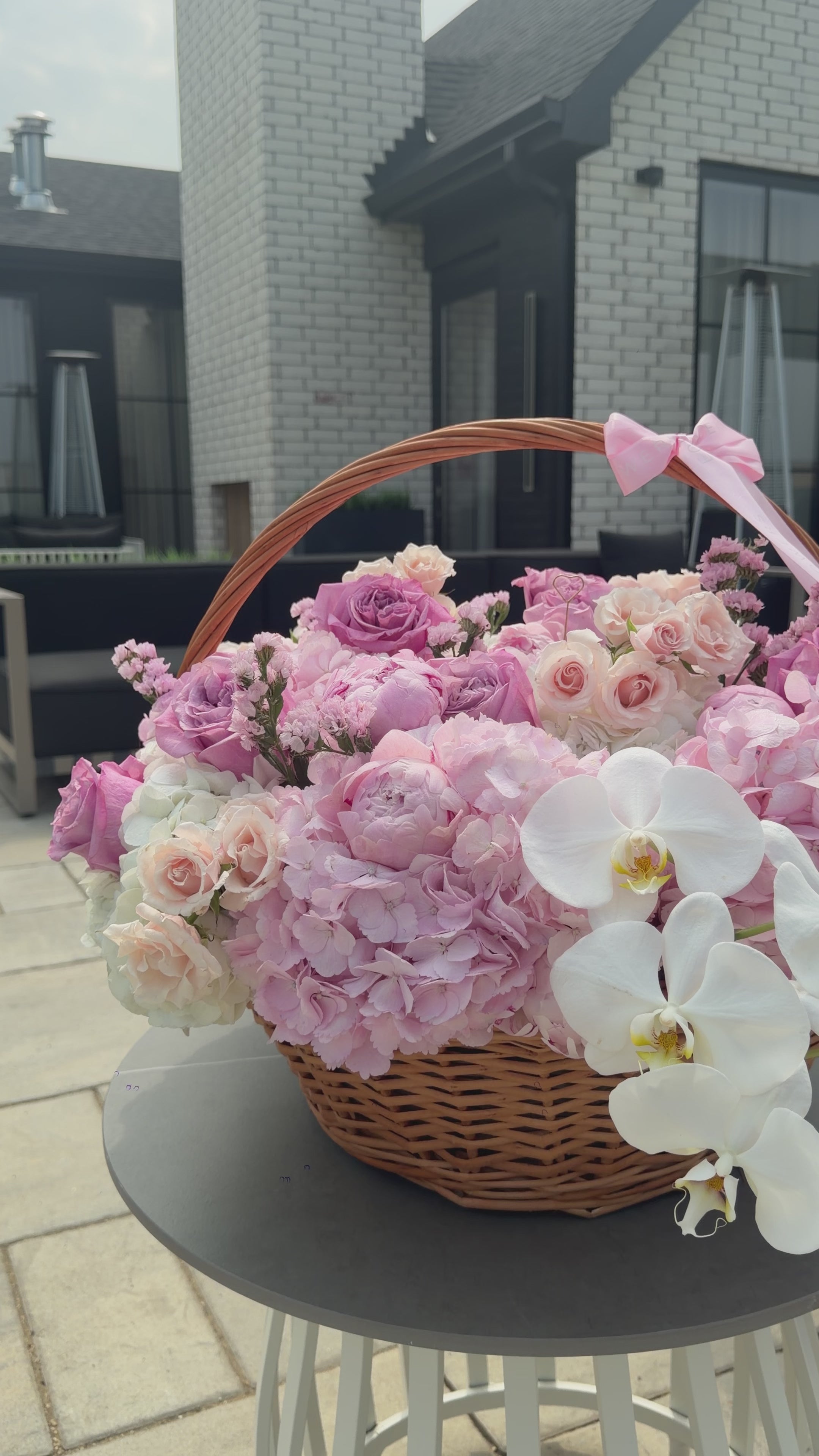Blush Garden Basket
